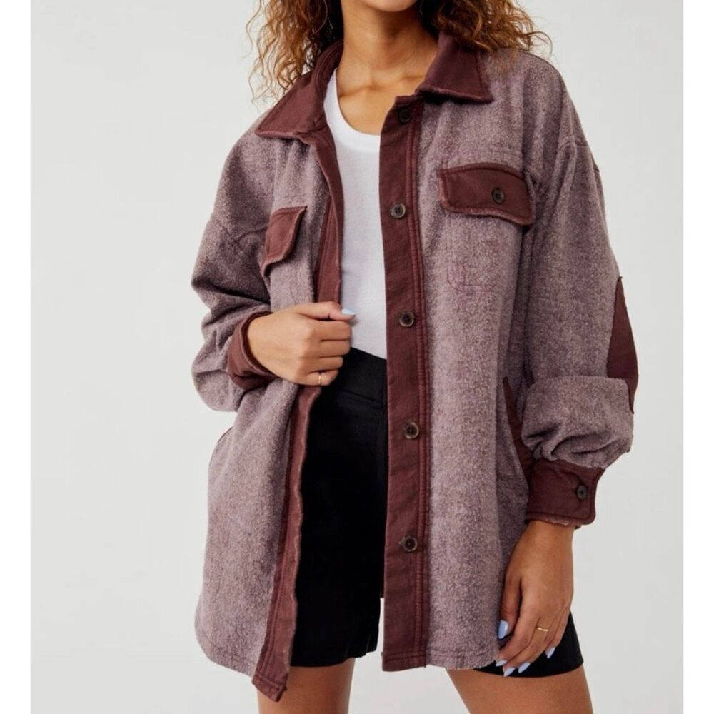 Free People Ruby Oversized Shirt Jacket S